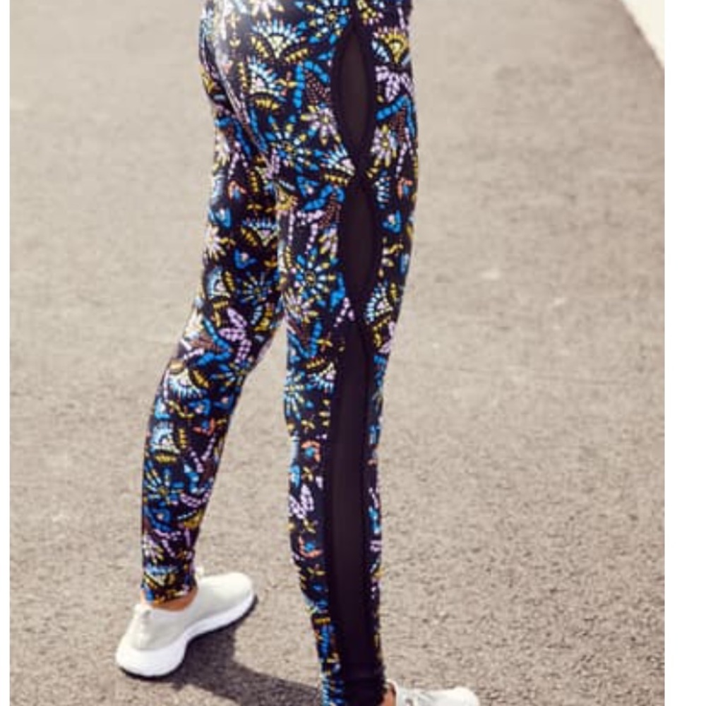 Free people movement Liza mesh cutout leggings